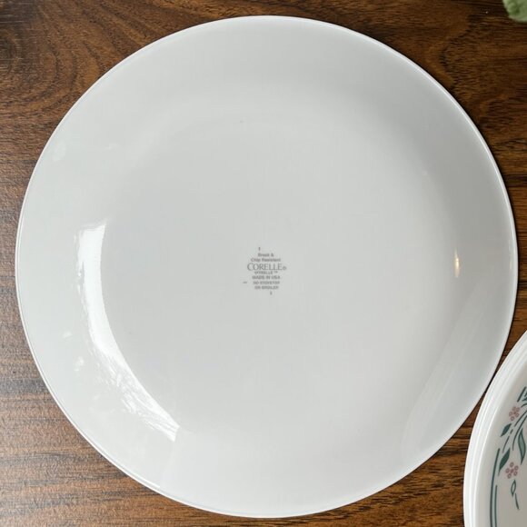 Corelle Vitrelle Rosemarie 6 Dinner Plates 10.25" Pink Flowers - Picture 7 of 10